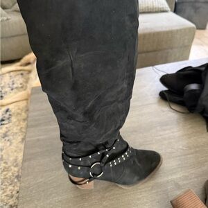 Black Suede Women's Boots